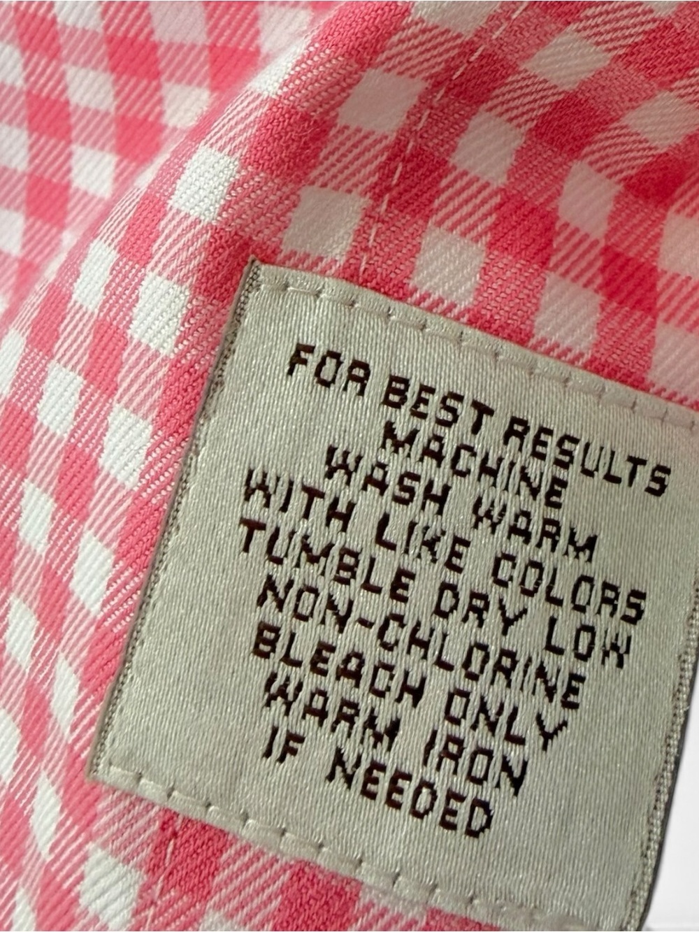 Peter Millar Pink White Gingham Nanoluxe Button Down Shirt XL - Picture 5 of 10